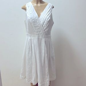 Lands End 16P 100% Linen Dress
